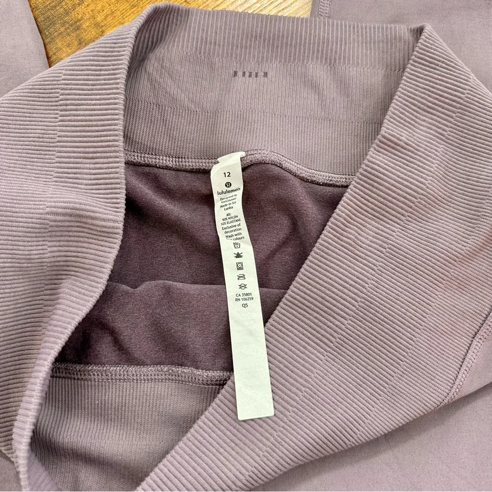 Lululemon Ebb to Street Tight, Frosted Mulberry, 12